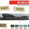 Red Line Set (8 pcs) Mid-War Luftwaffe paint set - HATAKA - Hataka