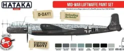 Red Line Set (8 pcs) Mid-War Luftwaffe paint set - HATAKA - Hataka