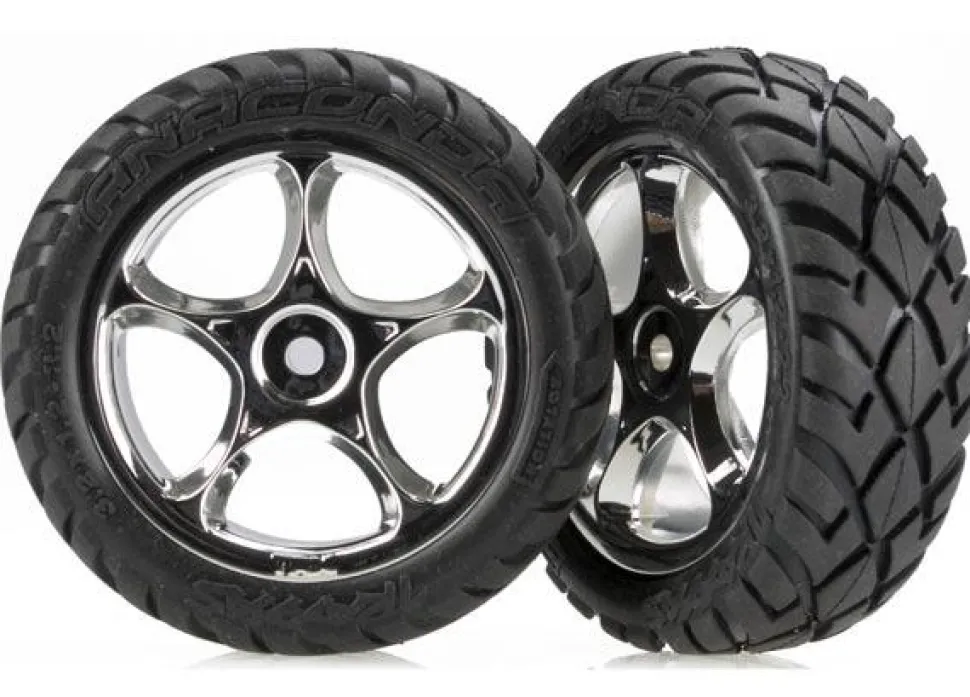 Roues Avant Montees Anaconda 2.2 Pour Bandit (2) - Traxxas
