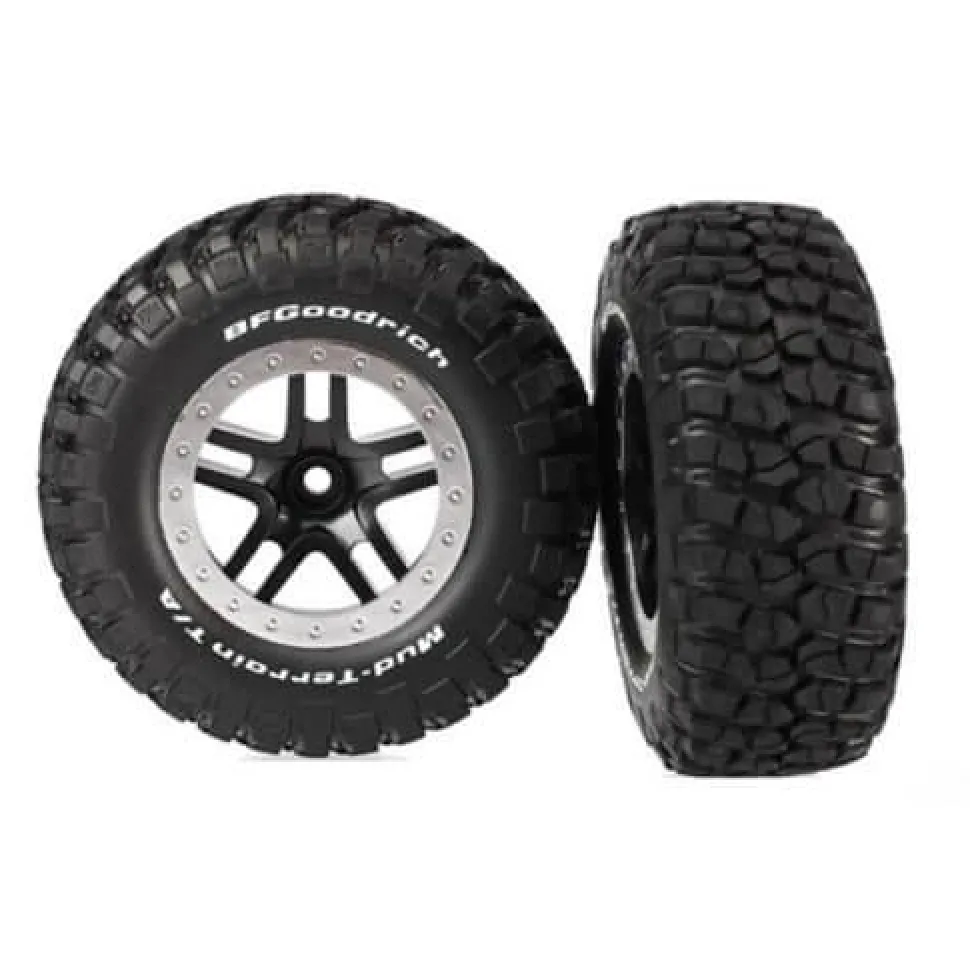 Roues Avant Montees Collees Bf Goodrich Pour 4X2 Uniquement (2) - Traxxas