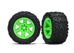 Roues Montees Collees Rxt Vertes Talon X2 - Traxxas - Traxxas