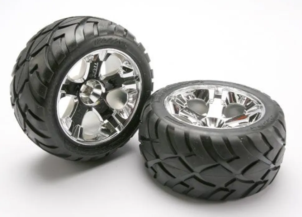 Roues Montees Collees Anaconda Arriere Pour Nitro/Avant Electrique(2) - Traxxas