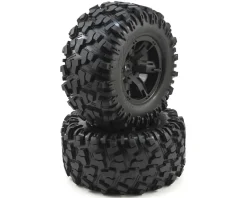 Roues Montees Collees X-Maxx 8S Noires (2) - Traxxas