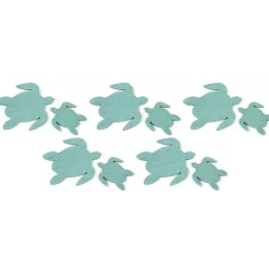 Sachet de 10 confettis TORTUES de Mer en BOIS, Turquoise - RueDeLaFete