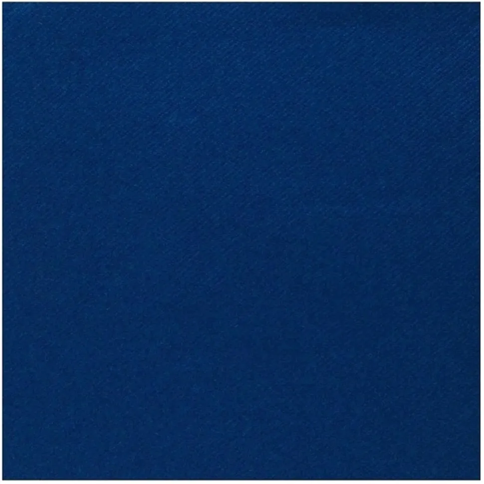 Sachet de 20 Grandes SERVIETTES Airlaid 40 x 40cm, Bleu Roy - RueDeLaFete