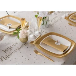 Sachet de 20 Grandes SERVIETTES Airlaid 40 x 40cm, Bleu Roy - RueDeLaFete