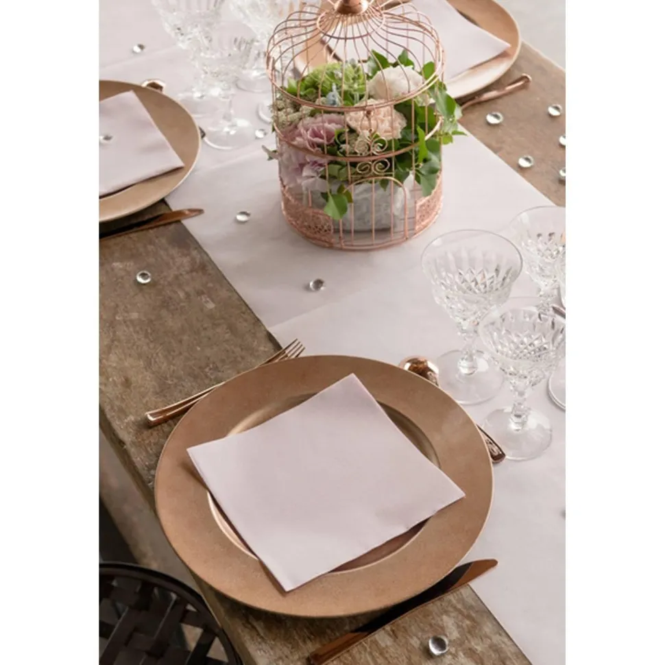 Sachet de 20 Grandes SERVIETTES Airlaid 40 x 40cm, Bleu Roy - RueDeLaFete