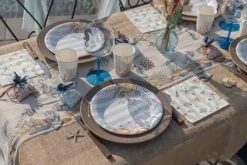 Sachet de 20 Serviettes Coquillages en papier 33x33cm - RueDeLaFete