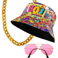 Set accessoires mode hiphop années 90 - Graffiti - RueDeLaFete