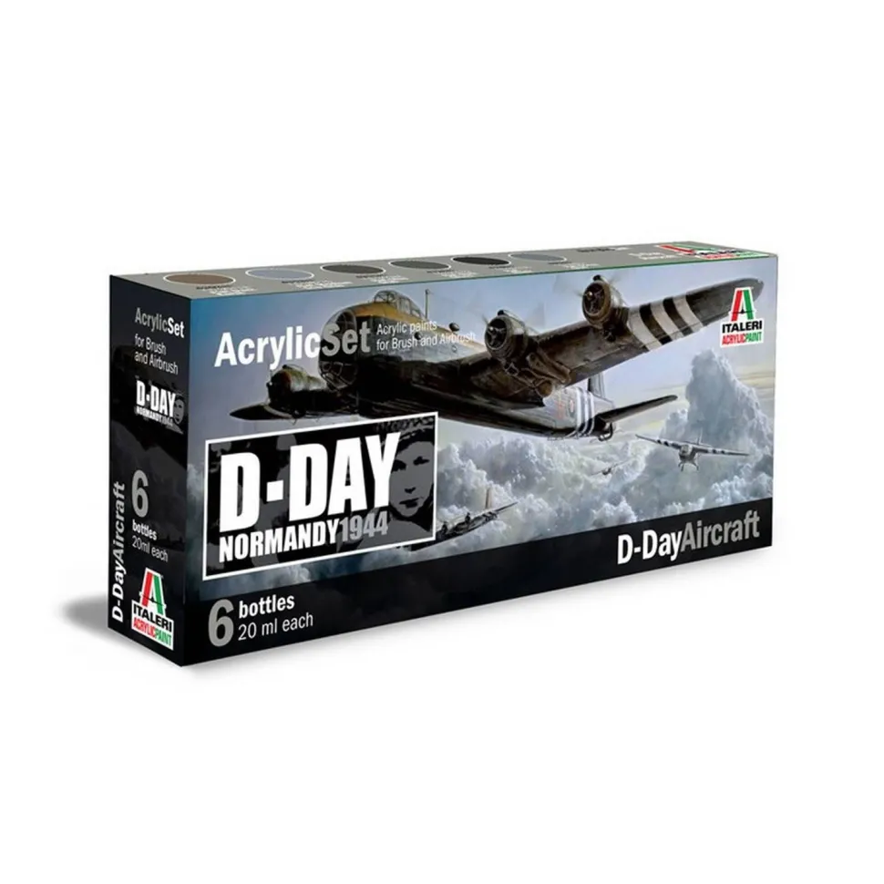 Set de peinture acrylique pour maquette D-DAY Aircraft - Italeri