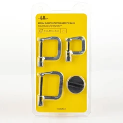 Set de serre-joints (3 pièces) avec base magnétique - Heller