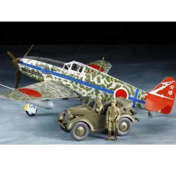 Set Maquettes militaires : Kawasaki Ki-61-Id Hien et 4x4 Type 95 Kurogane - Tamiya