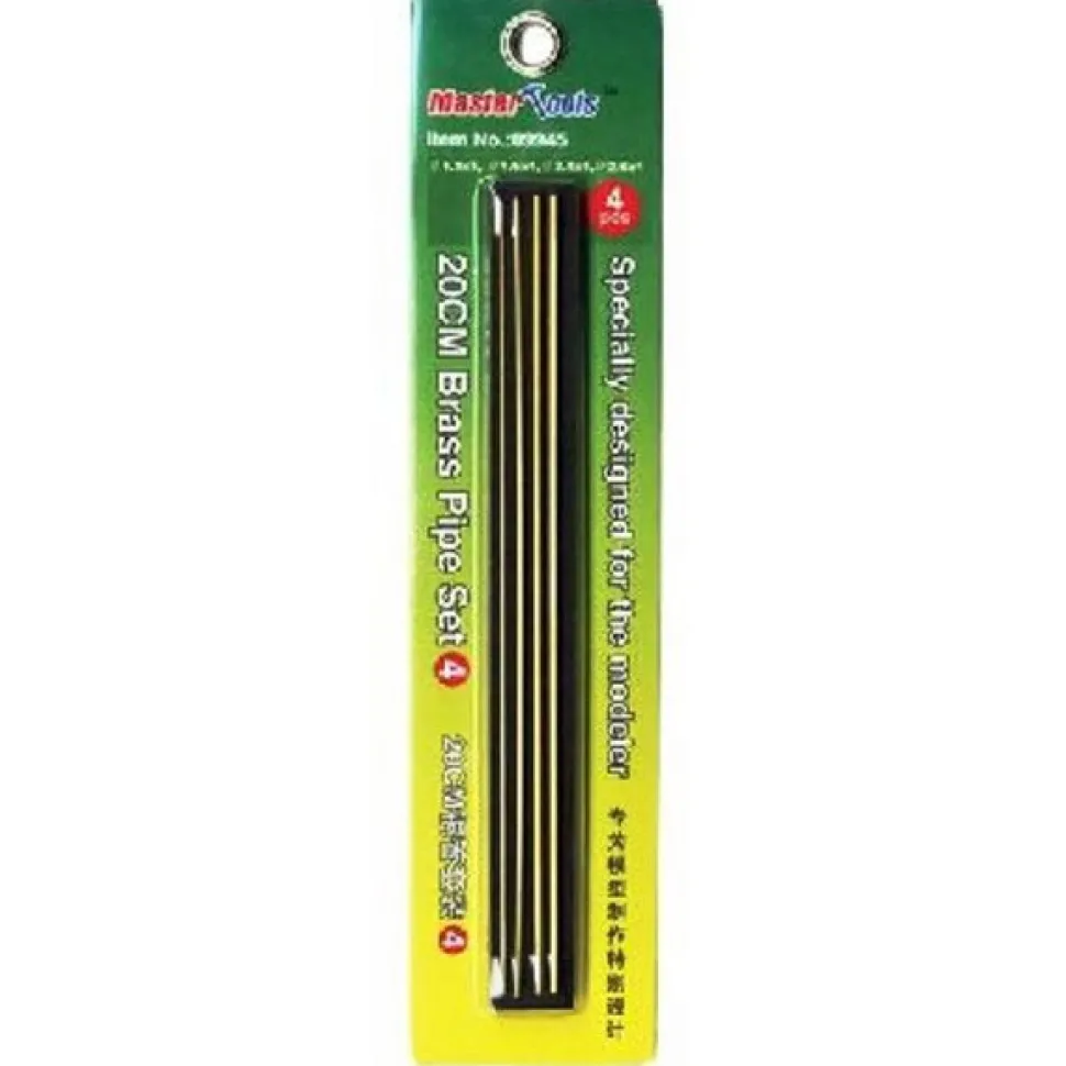 Set n°4 : Tubes en laiton 20cm, 4 types différents - Master Tools