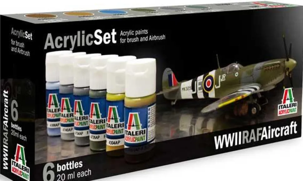 Set Peintures Avions RAF 2ème GM Italeri - Italeri