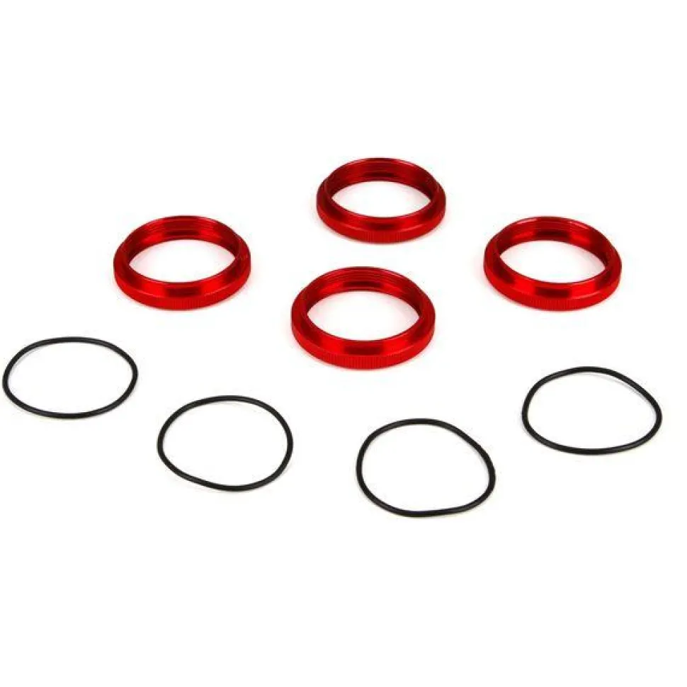 Shock Adjuster Nut w/O-Ring, Alum: 1:5 4wd DBXL - Losi - TLR