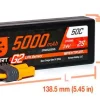 Smart Lipo 2S 7.4V 5000mAh 50C G2 Hardcase IC5 - Spektrum