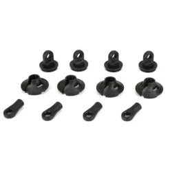 Spring Cups/Clips/Shock Ends (2): 1:5 4wd - Losi - TLR