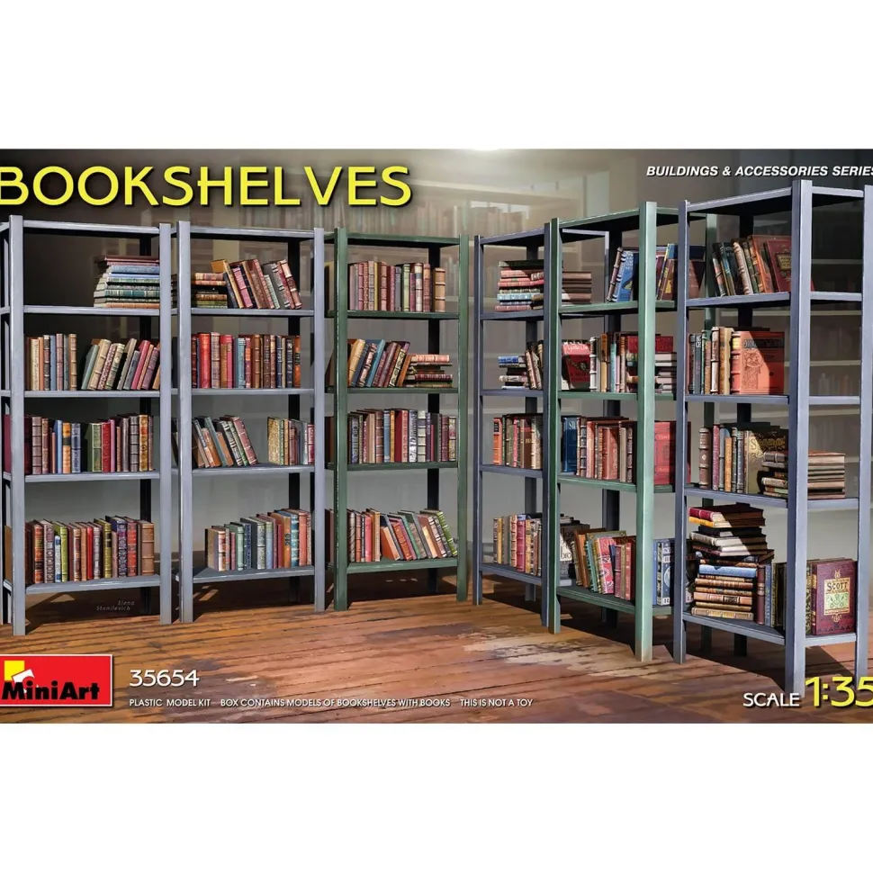 Étagères à livres (x6) – 1:35 - Mini Art