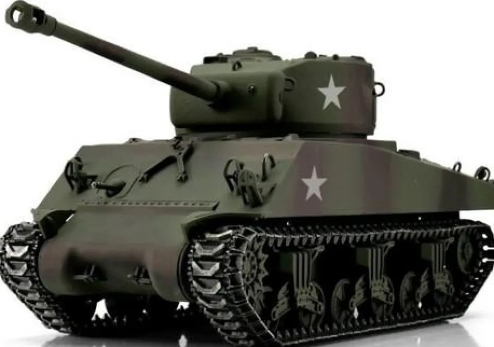 Torro M4A3 Sherman 1:16 76mm camouflage IR fumée - Torro