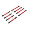 Traxxas Bielettes De Suspension Avant et Arriere Alu Anodisées Rouge TRX-4M - Traxxas