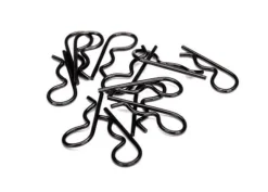 Traxxas Clips De Carrosserie Noir (12) Long. 26Mm - Traxxas