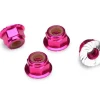 Traxxas Ecrous Nylstop Epaules 4Mm Anodises Rose (4) - Traxxas