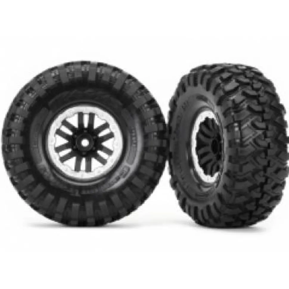 Traxxas Roues Montees Collees Satin 1.9 Trx-4 (2) - Traxxas