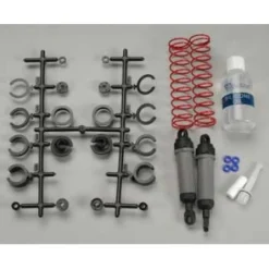 Ultra Shocks (grey) (xx-long) (complete w/ spring pre-load spacers & springs) (rear) (2) - Traxxas