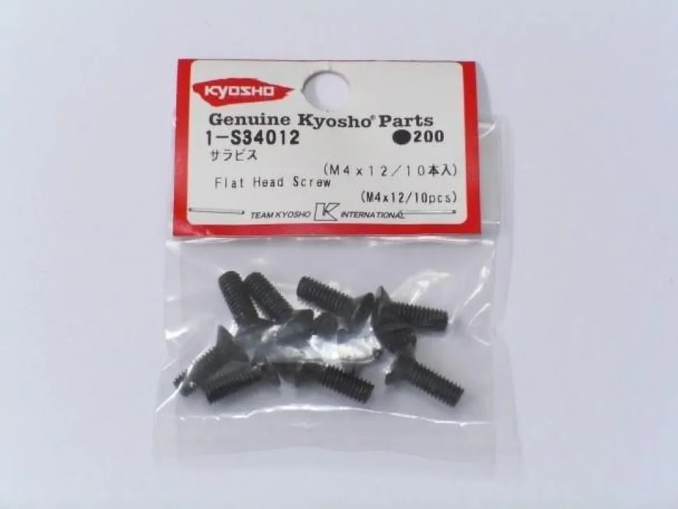 Vis métal M4x12 (10) Tête fraisée / 1168 - Kyosho