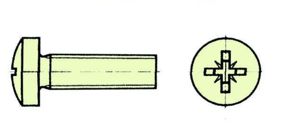 Vis nylon tête cylindrique à croix M 4X40 (emb.:10pcs) - Extron - Extron