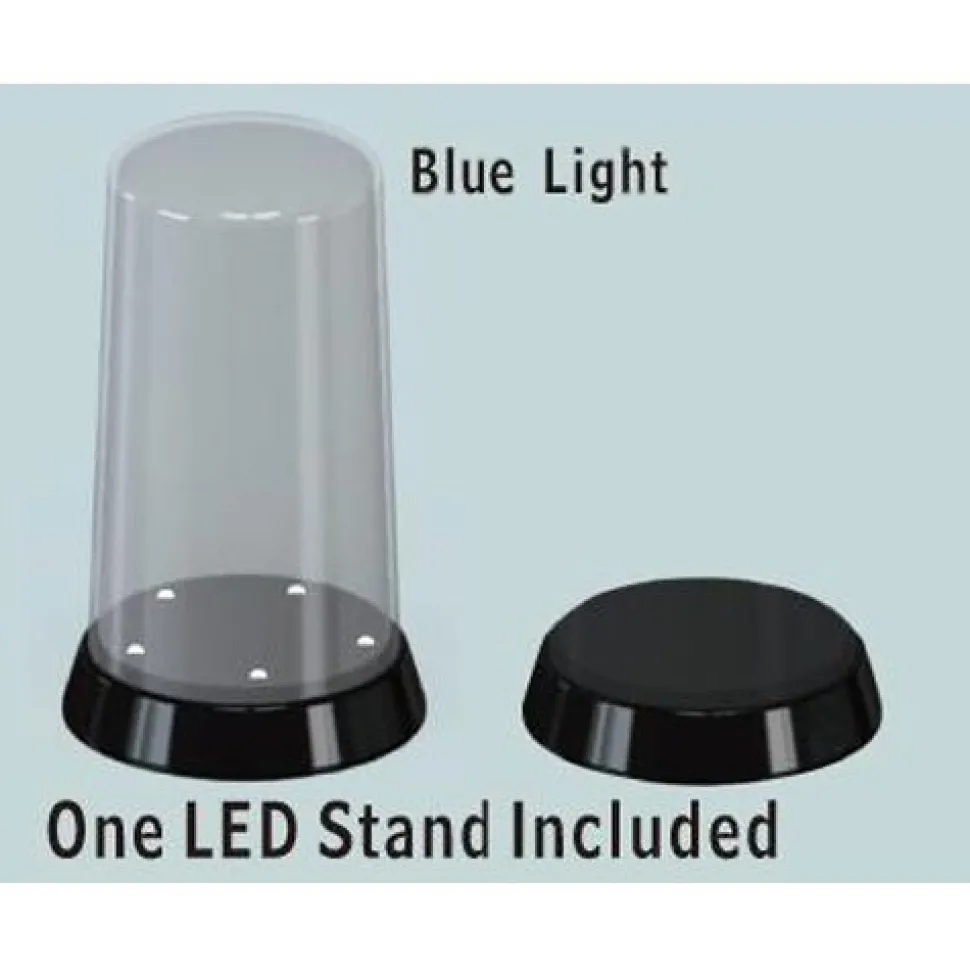 Vitrine haute et ronde (haut arrondi) : Base avec LED Lumineux - Master Tools