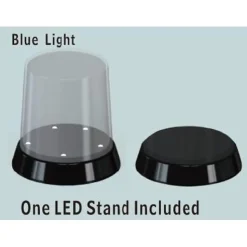 Vitrine ronde (haut plat) : Base avec LED Lumineux - Master Tools