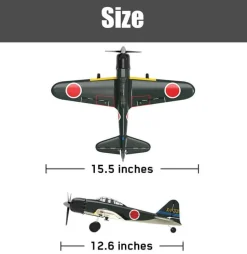 VOLANTEX Mitsubishi Zero 4CH 317mm Brushed avec Gyro EPP RTF - Volantex
